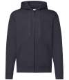 SS16M 62062 Classic Zip Through Hooded Sweat Deep Navy colour image